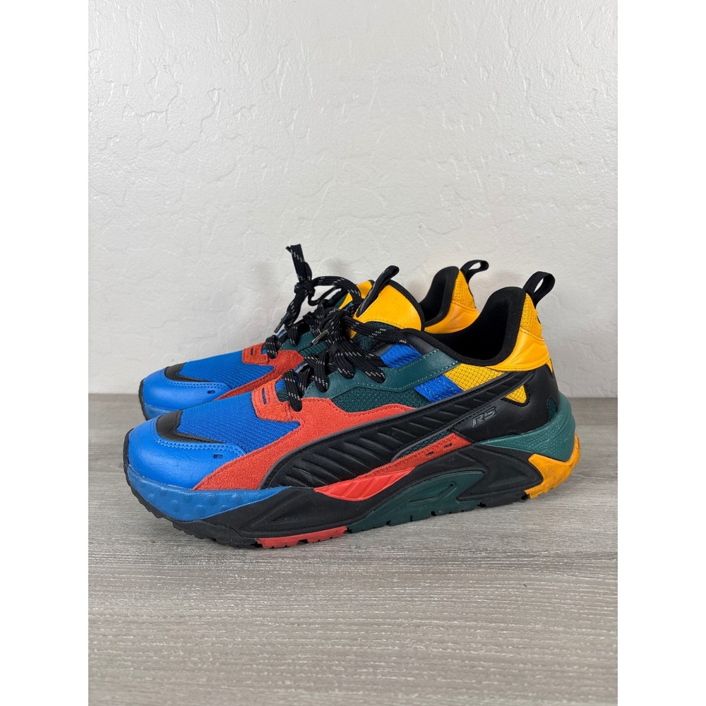 Puma RS-Z Reinvent Mens Sneakers Blue Red Yellow Green 391576-01 Size 12